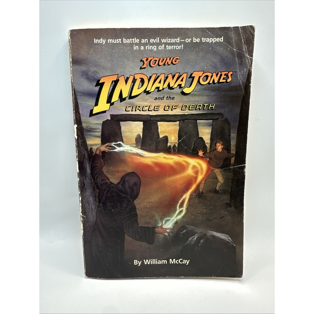 1990 VTG Young Indiana Jones Circle of Death Paperback William McCay Juvenile